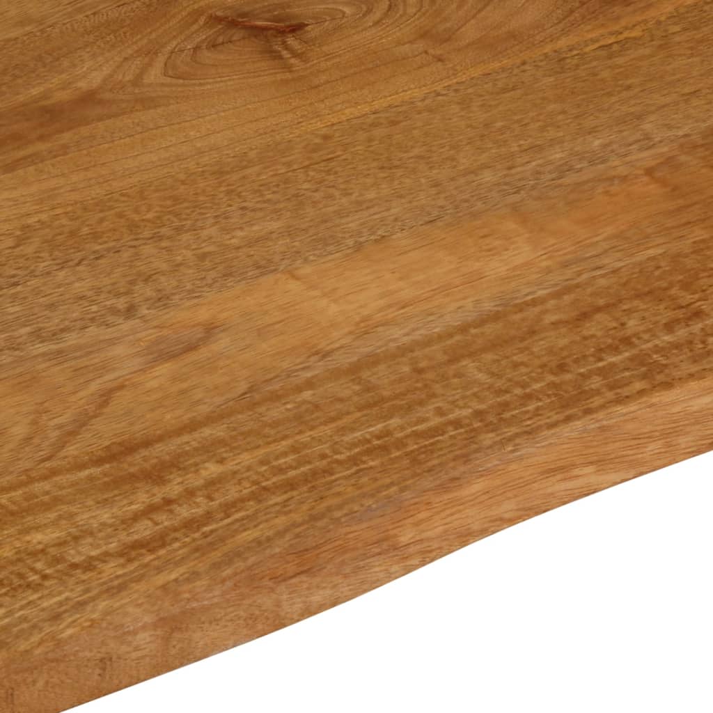 Tafelblad Met Natuurlijke Rand 100X80X3,8 Cm Massief Mangohout