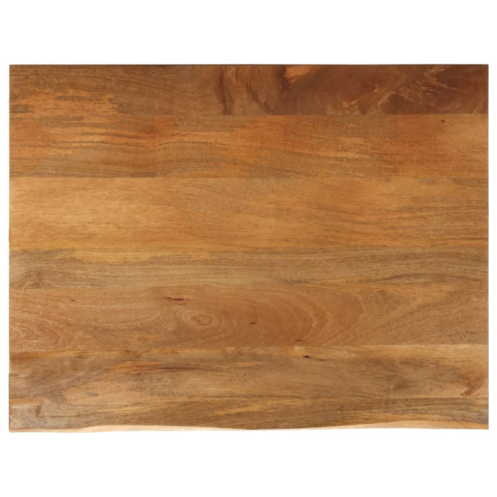 Tafelblad Met Natuurlijke Rand 110X80X3,8 Cm Massief Mangohout