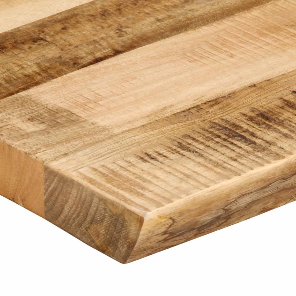 Tafelblad Met Natuurlijke Rand 70X40X2,5 Cm Massief Mangohout Ruw Mangohout (Naturel)