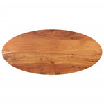 Tafelblad Ovaal 90X40X3,8 Cm Massief Acaciahout Acaciahout (Naturel)