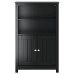 Badkamerkast Berg 69,5X34X110 Cm Massief Grenenhout