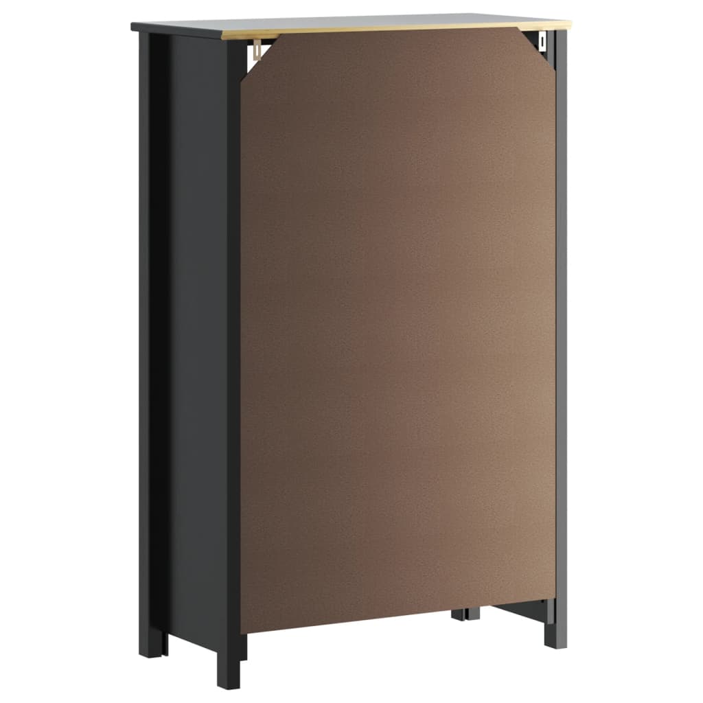 Badkamerkast Berg 69,5X34X110 Cm Massief Grenenhout