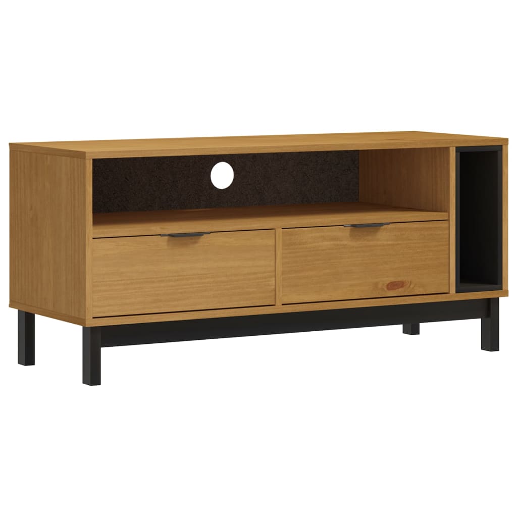 Tv-Meubel Flam 110X40X50 Cm Massief Grenenhout