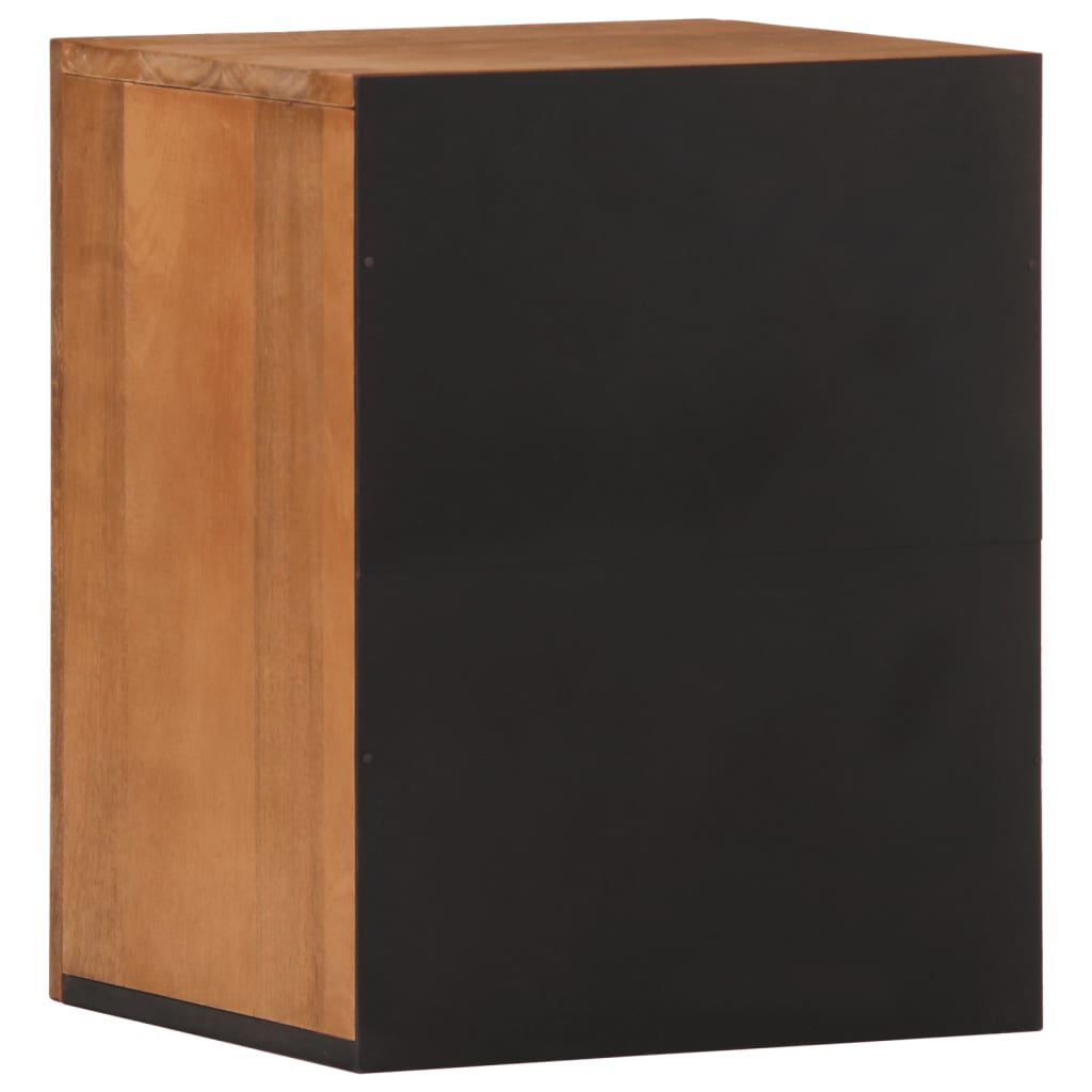 Badkamerwandkast 38X33X48 Cm Massief Mangohout