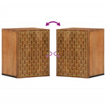 Badkamerwandkast 38X33X48 Cm Massief Mangohout
