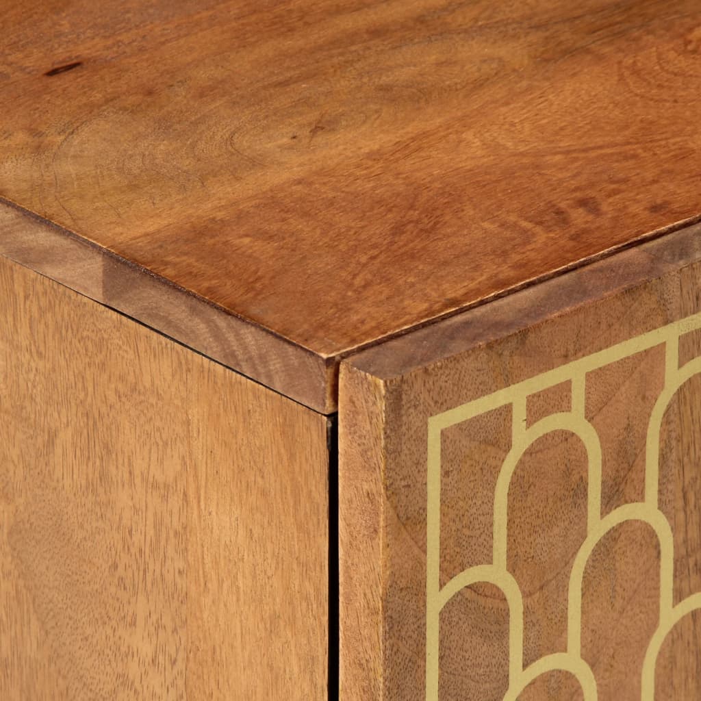 Badkamerwandkast 38X33X48 Cm Massief Mangohout