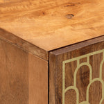 Badkamerkast 38X33X58 Cm Massief Mangohout Donkergroen