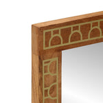 Badkamerspiegel 50X70X2,5 Cm Massief Mangohout En Glas