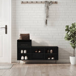 Schoenenkast 102X36X60 Cm Bewerkt Hout Kleurig