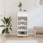 Schoenenkast 40X36X105 Cm Bewerkt Hout Kleurig