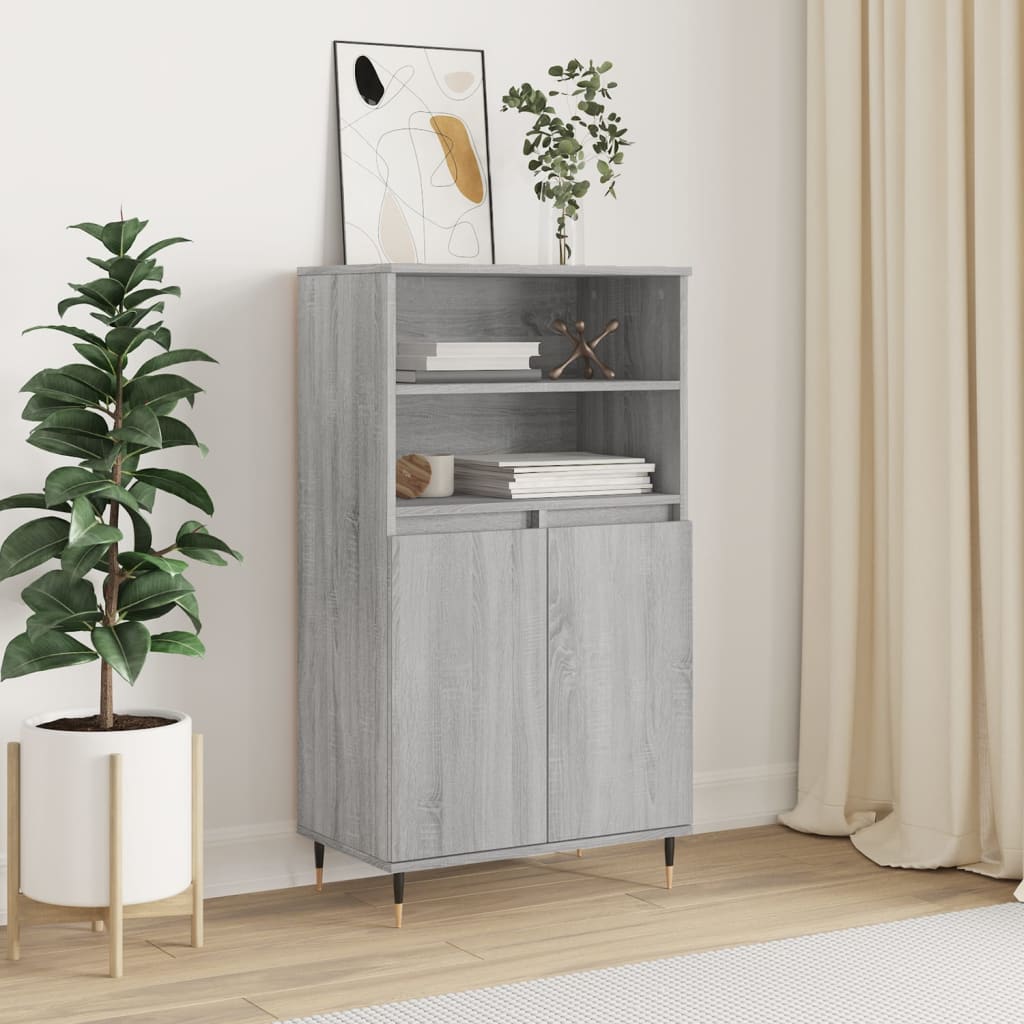 Hoge Kast 60X36X110 Cm Bewerkt Hout