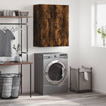 Wandkast 69,5X34X90 Cm Bewerkt Hout Bruin Eikenkleur