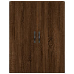 Wandkast 69,5X34X90 Cm Bewerkt Hout Bruin Eikenkleur