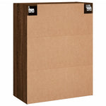 Wandkast 69,5X34X90 Cm Bewerkt Hout Bruin Eikenkleur