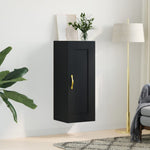 Wandkast 34,5X34X90 Cm Bewerkt Hout Eikenkleurig