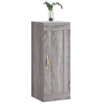 Wandkast 34,5X34X90 Cm Bewerkt Hout Eikenkleurig