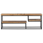 Tv-Meubel 110X30X39 Cm Massief Gerecycled Teakhout