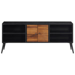 Tv-Meubel 112X31X45 Cm Massief Gerecycled Teakhout Crème