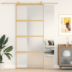 Schuifdeur Esg-Glas En Aluminium Kleurig Goud
