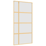 Schuifdeur 102,5X205 Cm Esg-Glas En Aluminium Kleurig Goud