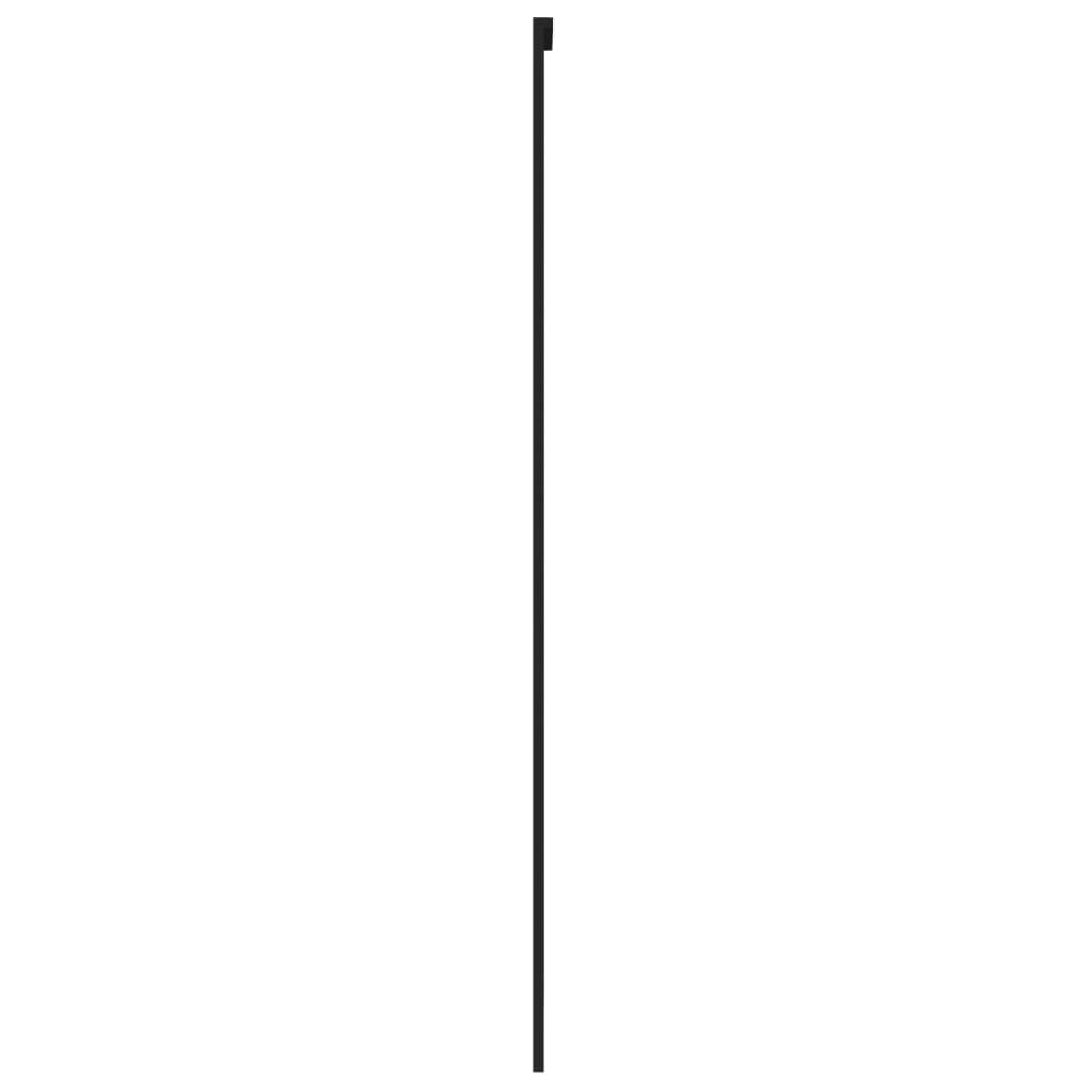 Schuifdeur Gehard Glas En Aluminium Zwart En Mat