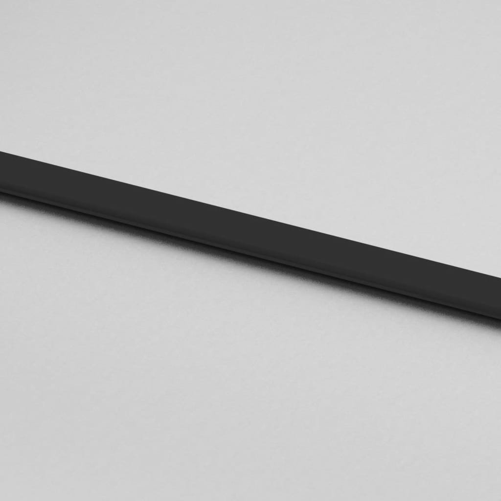 Schuifdeur Gehard Glas En Aluminium Zwart En Mat