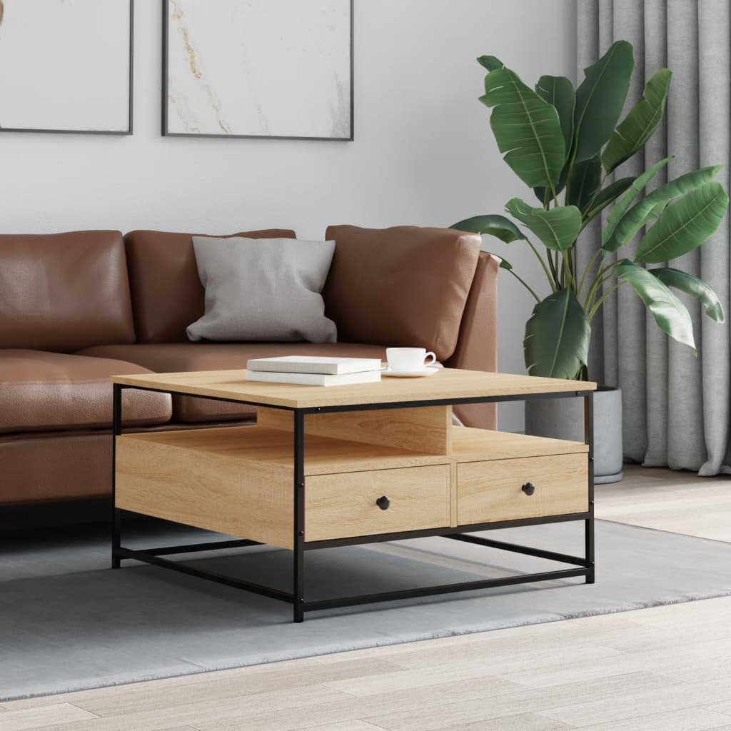 Salontafel Bewerkt Hout