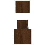 Wandschappen Met Stangen Bruin Eikenkleur Bruineiken