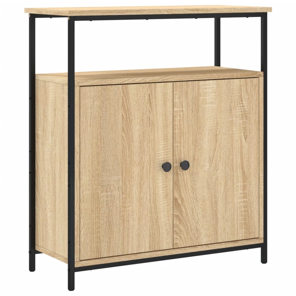 Dressoir 70X30X80 Cm Bewerkt Hout Kleurig