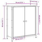Dressoir 70X30X80 Cm Bewerkt Hout