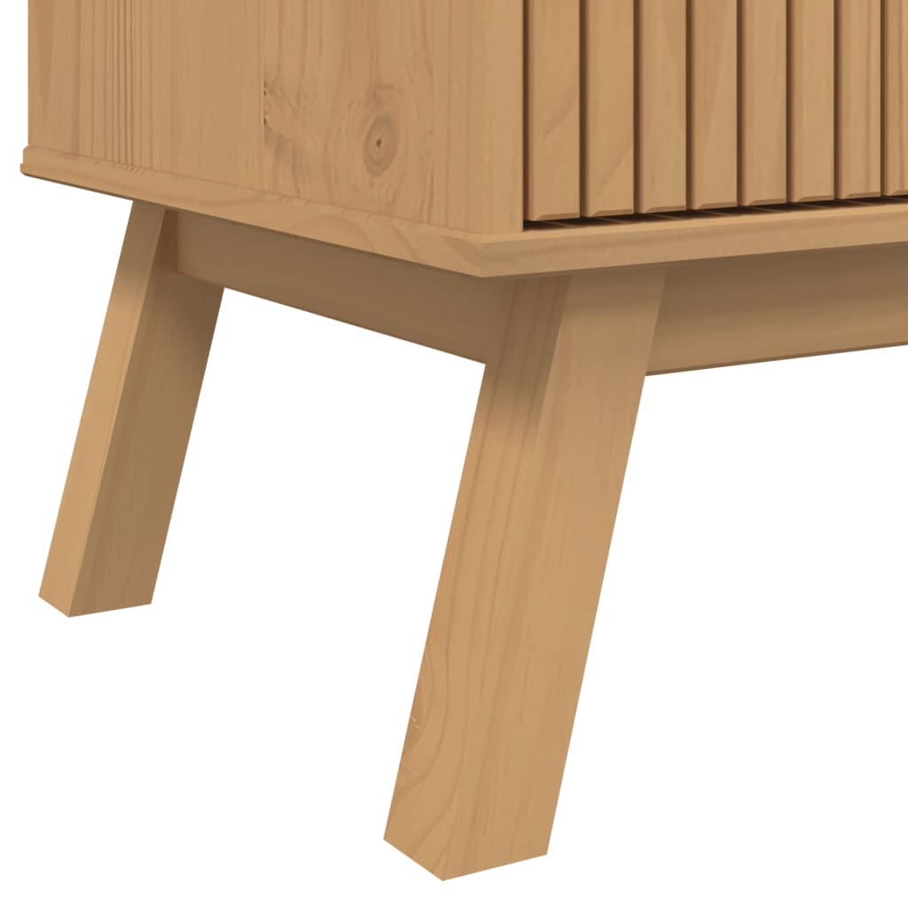 Tv-Meubel Olden 114X43X57 Cm Massief Grenenhout
