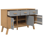 Dressoir Olden 114X43X73,5 Cm Massief Grenenhout