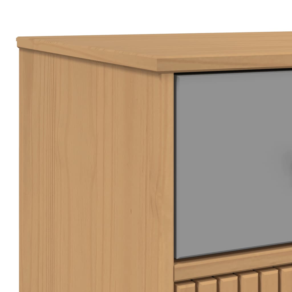 Dressoir Olden 114X43X73,5 Cm Massief Grenenhout