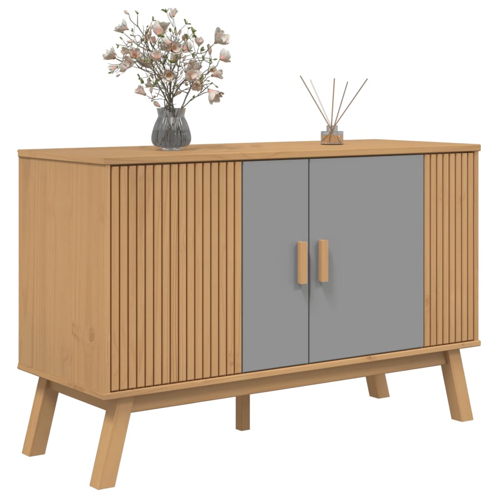 Dressoir Olden 114X43X73,5 Cm Massief Grenenhout