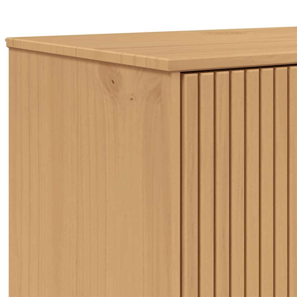 Hoge Kast Olden 85X43X125 Cm Massief Grenenhout