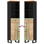 3-Delige Badkamermeubelset Massief Gerecycled Hout