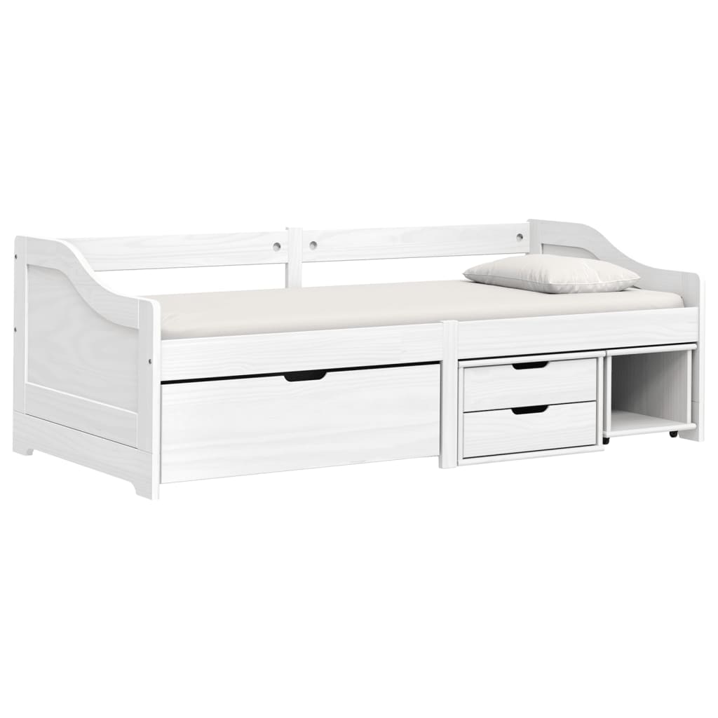 Slaapbank Met 3 Lades Irun 90X200 Cm Massief Grenenhout