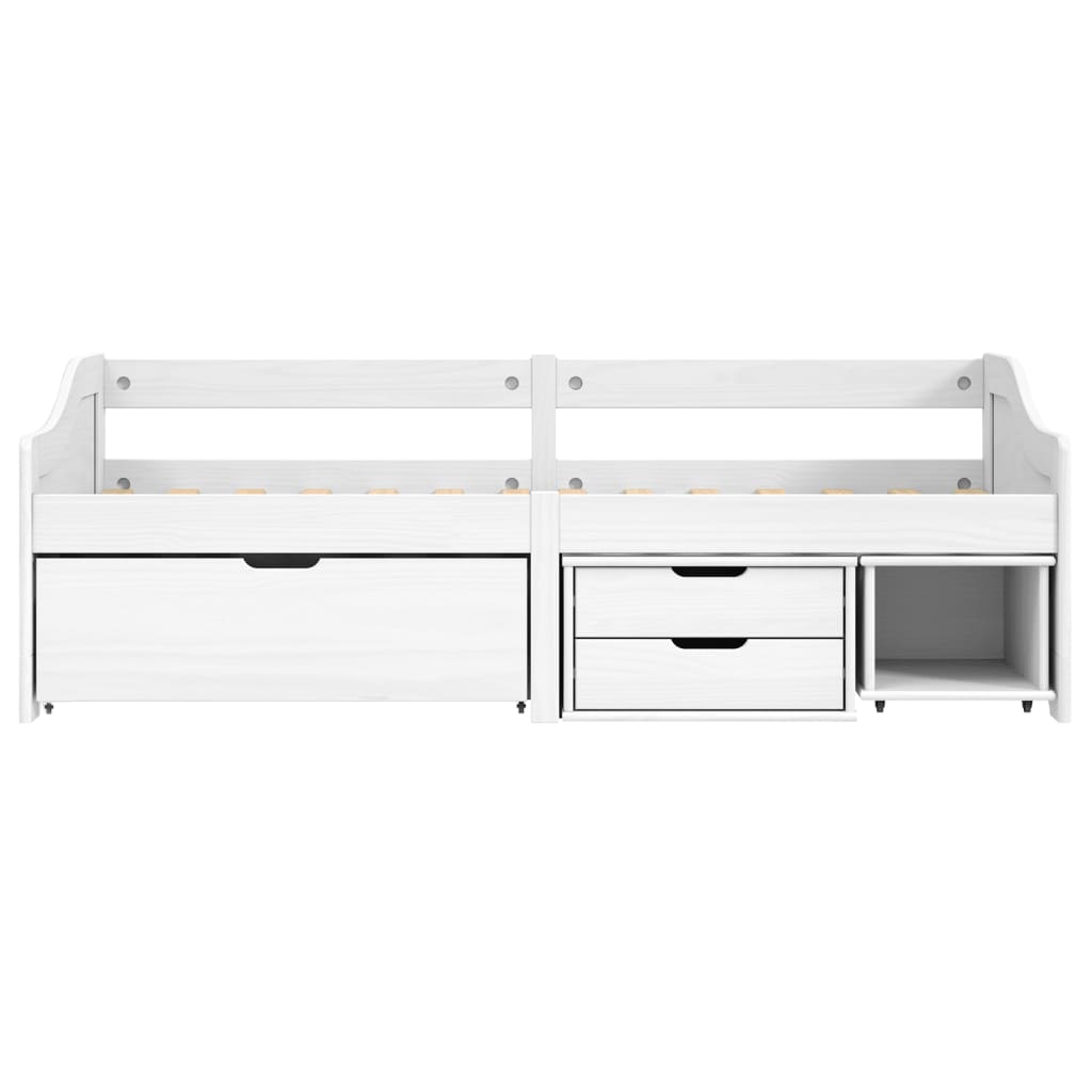 Slaapbank Met 3 Lades Irun 90X200 Cm Massief Grenenhout