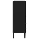 Hoge Kast Senja Rattan-Look 90X40X112 Cm Grenenhout