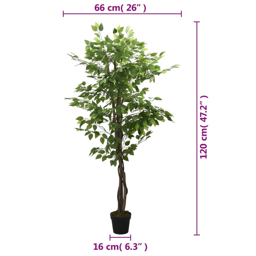 Kunstplant Ficus 630 Bladeren Groen