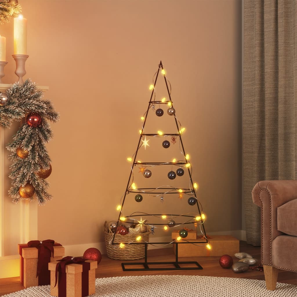 Kerstdecoratie Kerstboom Metaal Zwart