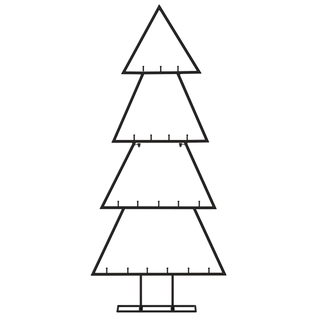 Kerstdecoratie Kerstboom Metaal Zwart