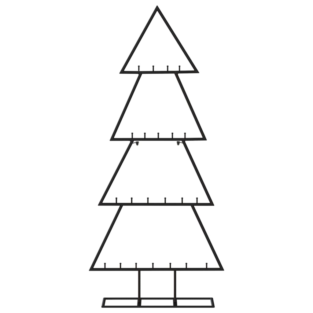 Kerstdecoratie Kerstboom Metaal Zwart