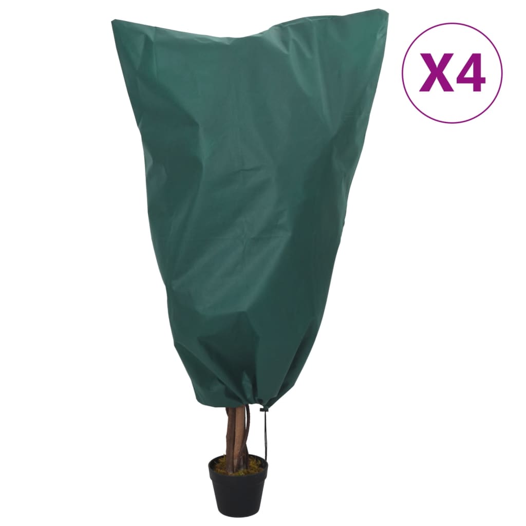 Vlieshoezen Voor Planten Met Trekkoord 70 G/M² 0,8X0,8 M