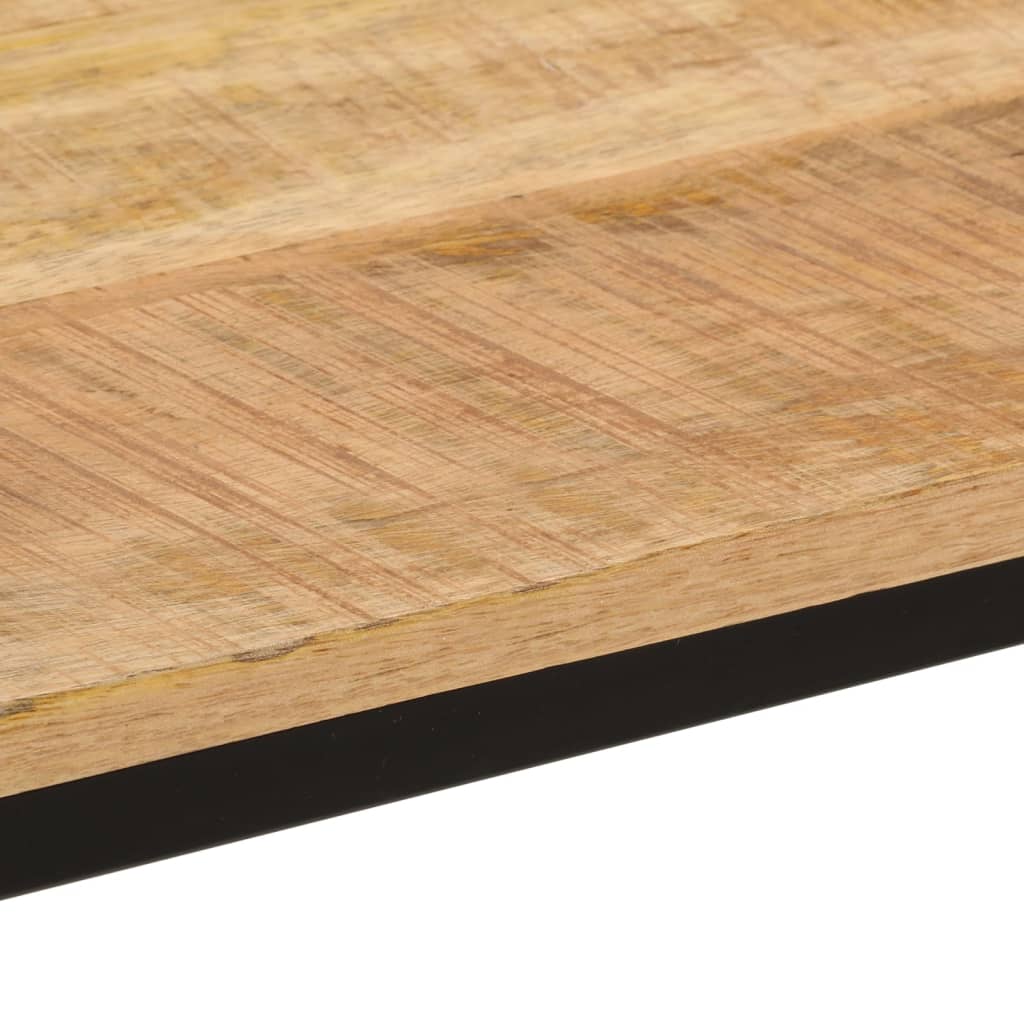 Eettafel 110X55X75 Cm Massief Ruw Mangohout En Ijzer