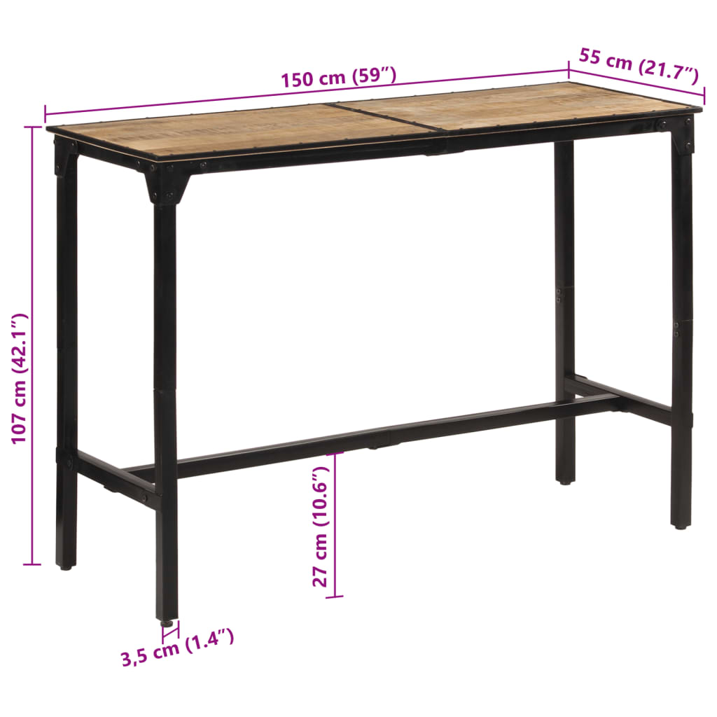 Bartafel Massief Ruw Mangohout