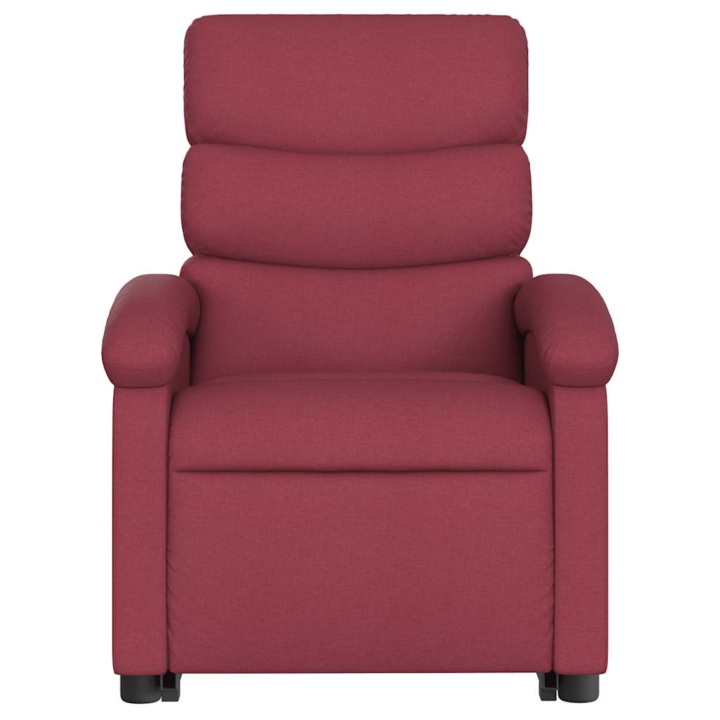 Sta-Op-Massagestoel Stof Wijnrood