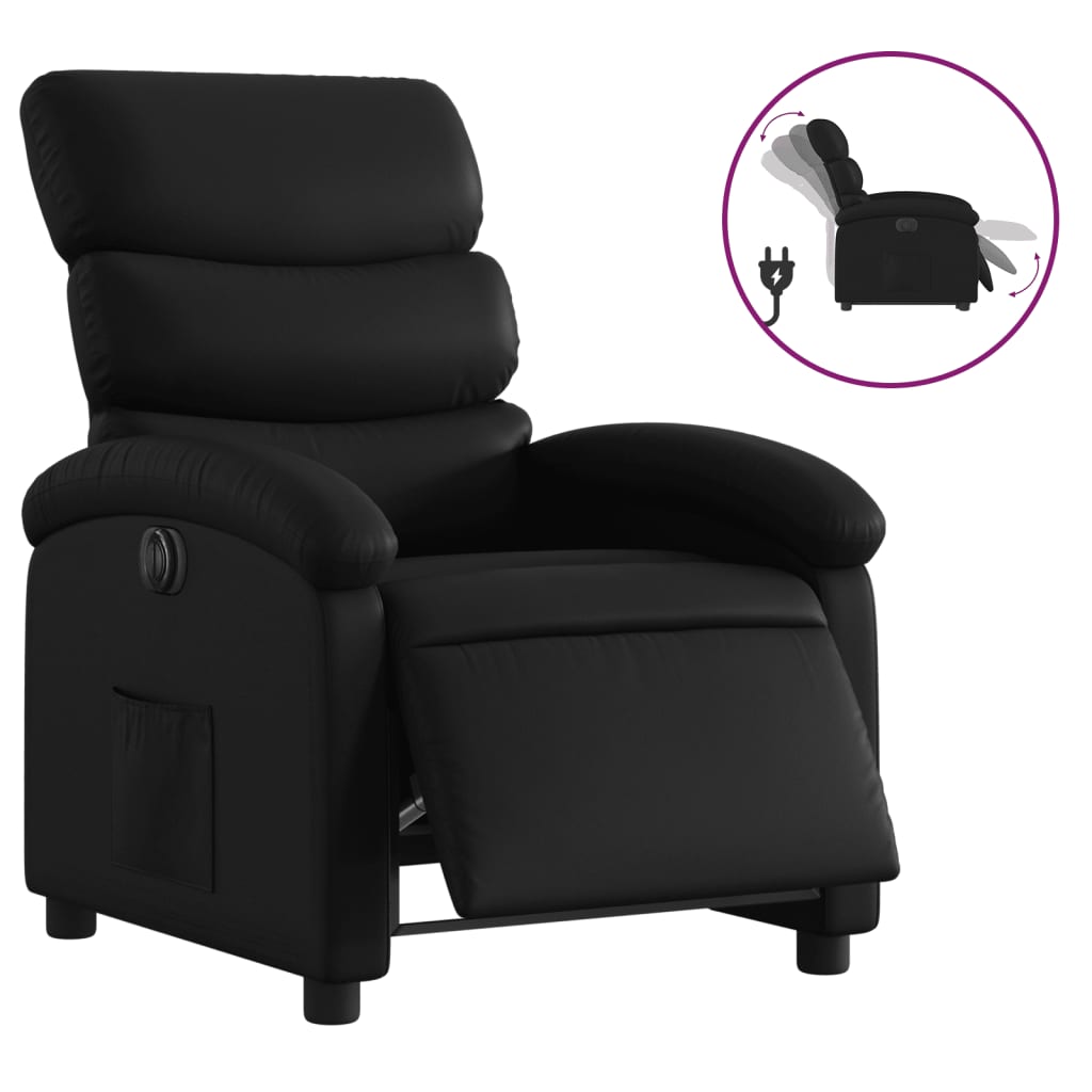 Fauteuil Kunstleer Zwart