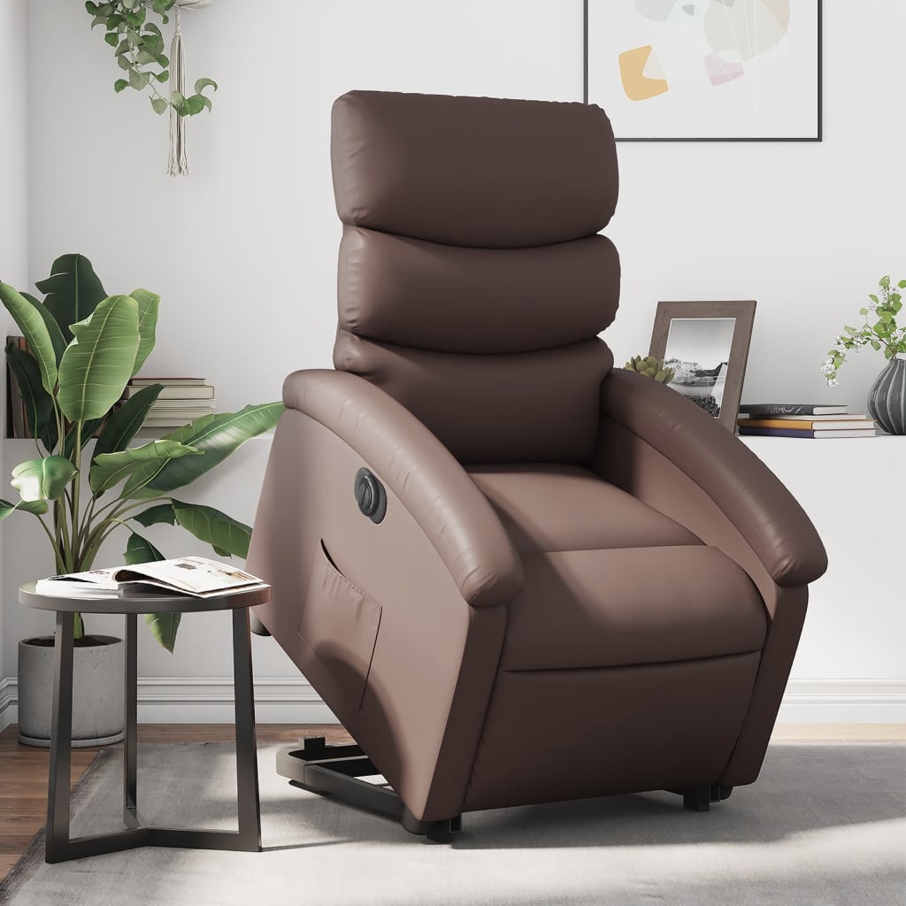 Sta-Op-Massagestoel Elektrisch Kunstleer Bruin