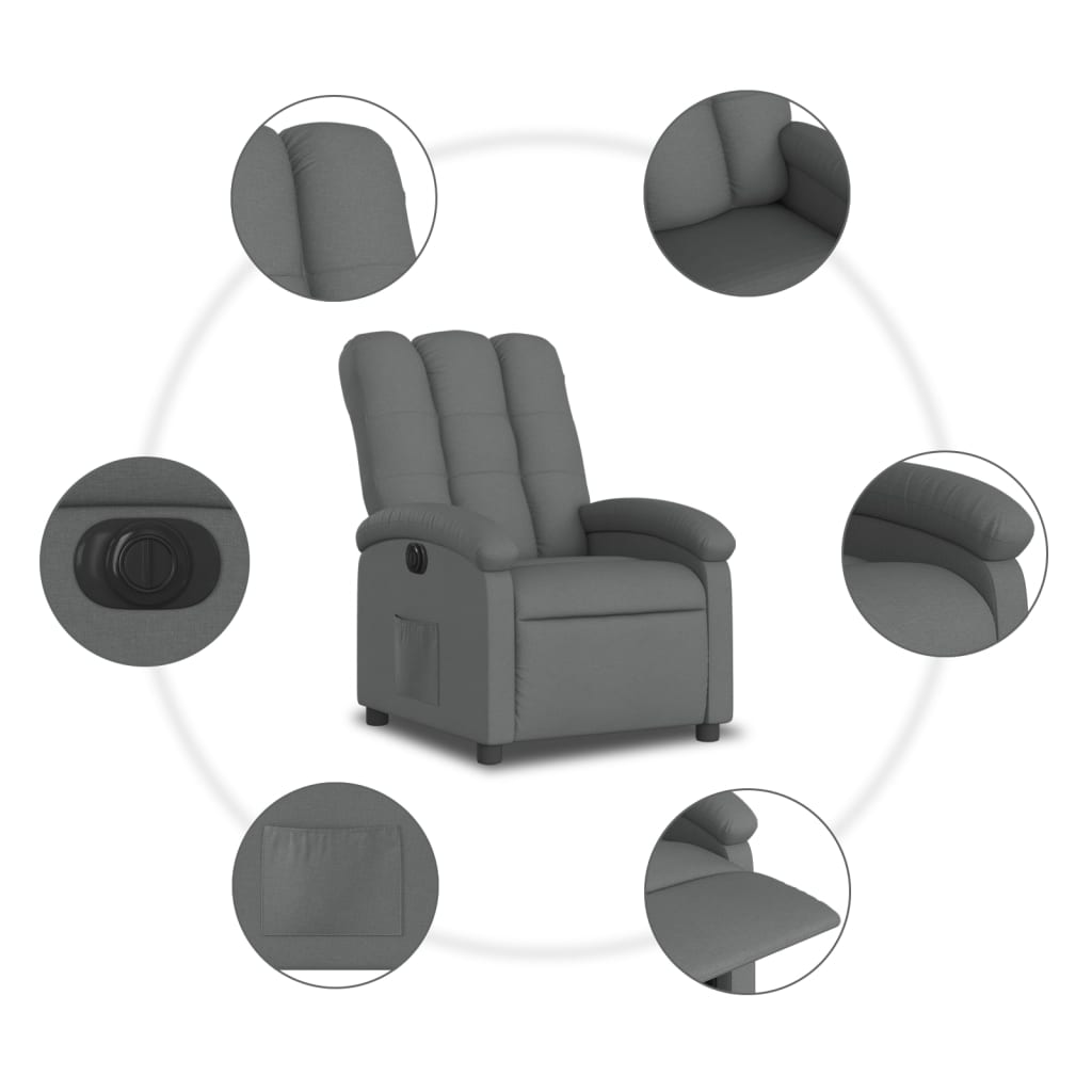 Fauteuil Stof Donkergrijs